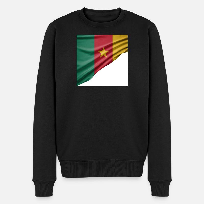 Flaggen von Kamerun - Männer Premium Bio Pullover - Schwarz