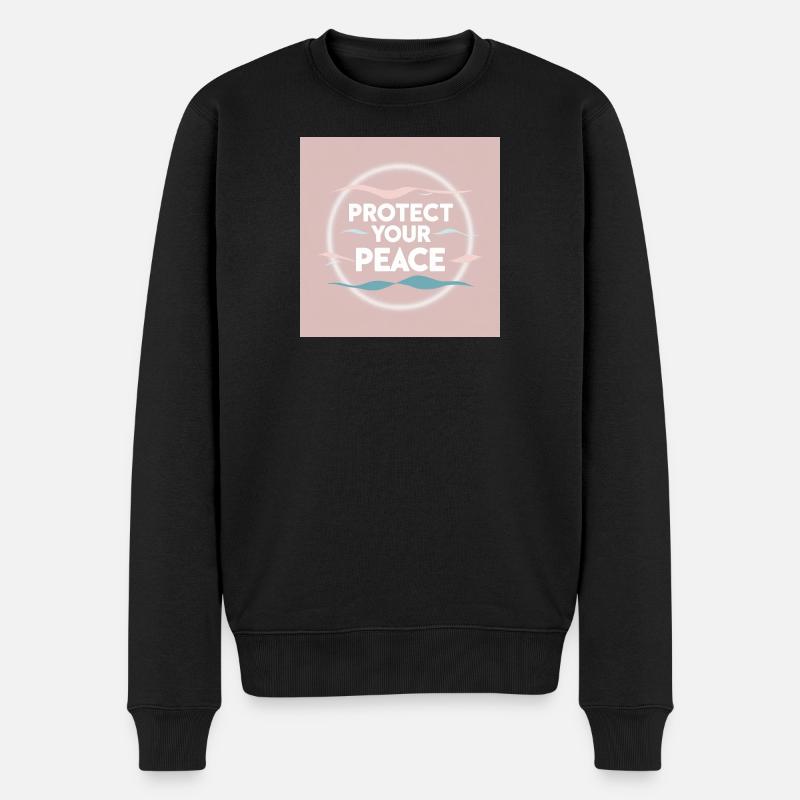 Peace protection - Pull Premium bio Homme - noir