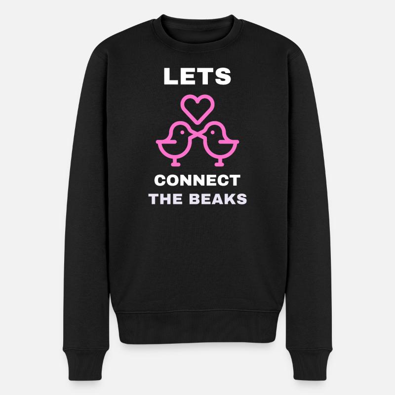 Connectons les becs - Pull Premium bio Homme - noir