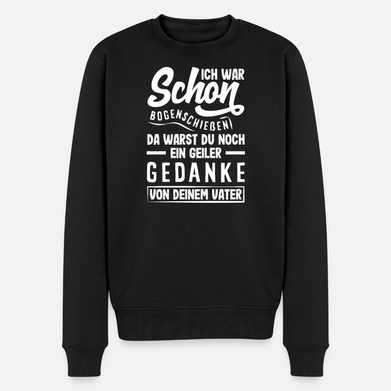 Cadeau d’archer à l’arc - Pull Premium bio Homme - noir