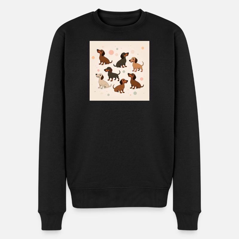 Paradis des teckels - Pull Premium bio Homme - noir