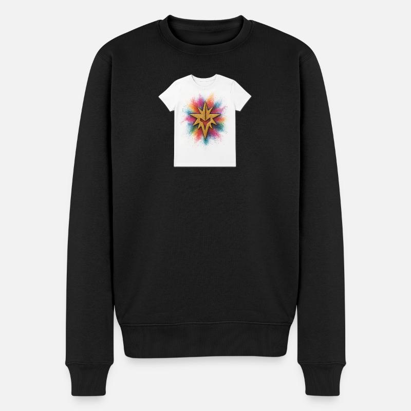 Inception Tee - Männer Premium Bio Pullover - Schwarz