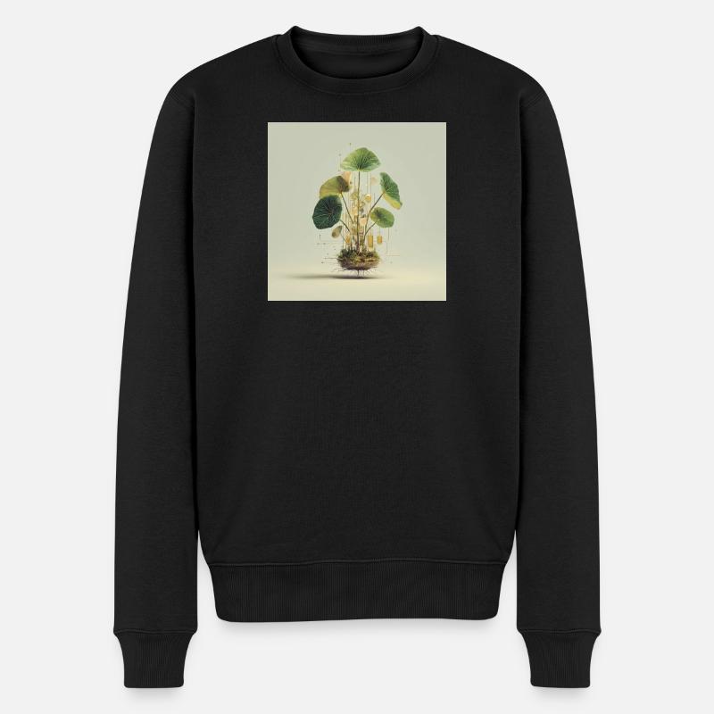 TechnoPlante : Nœuds d’Or - Pull Premium bio Homme - noir