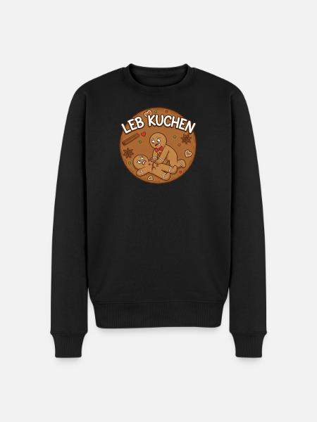 Lebkuchen Liebesrettung - Männer Premium Bio Pullover - Schwarz