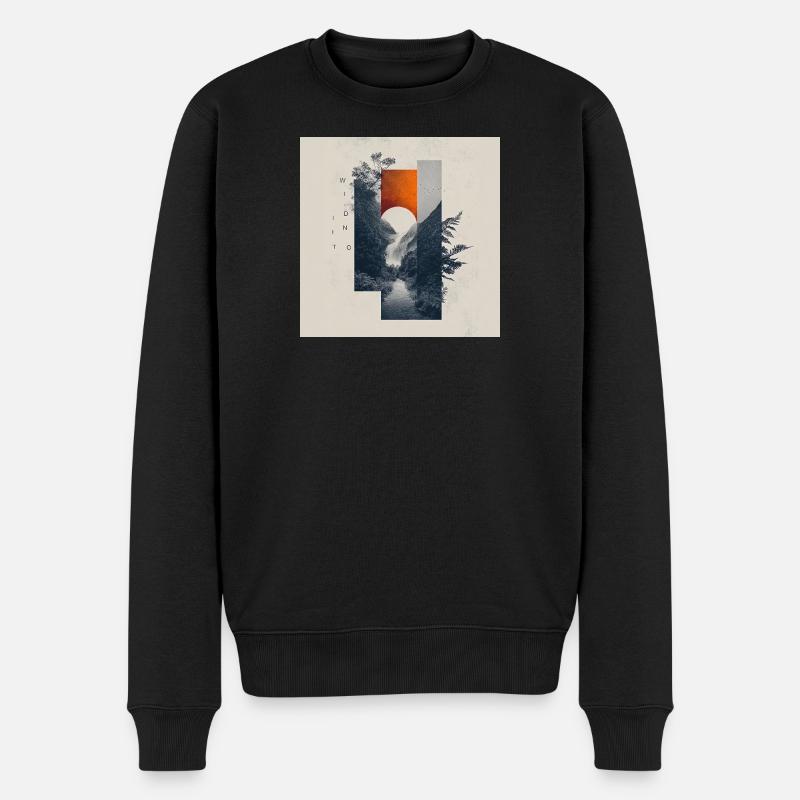 IntoTheWild - Männer Premium Bio Pullover - Schwarz