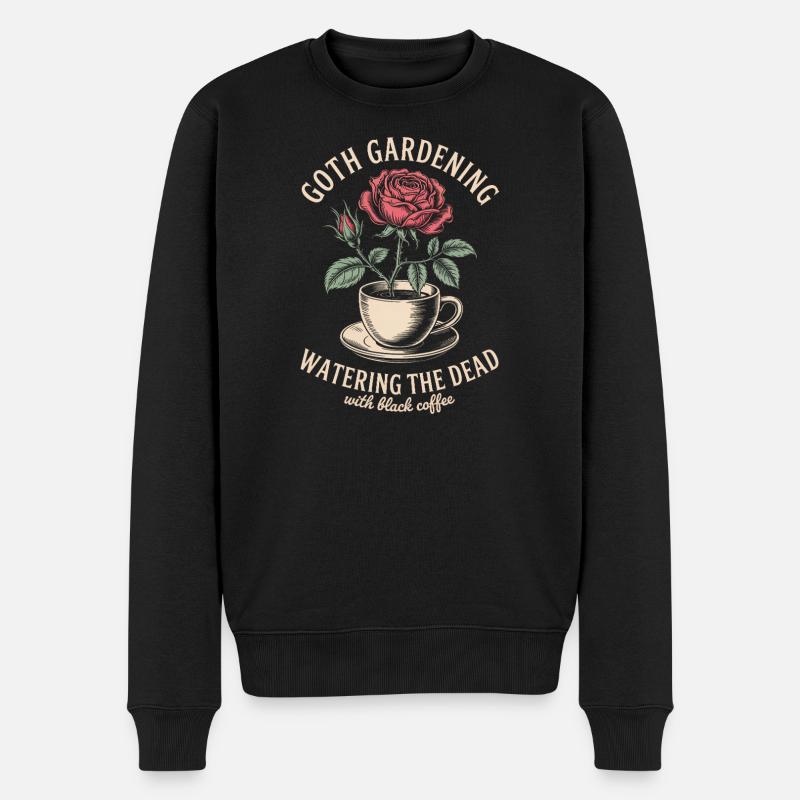 Goth Gardening Coffee Rose Cup - Pull Premium bio Homme - noir