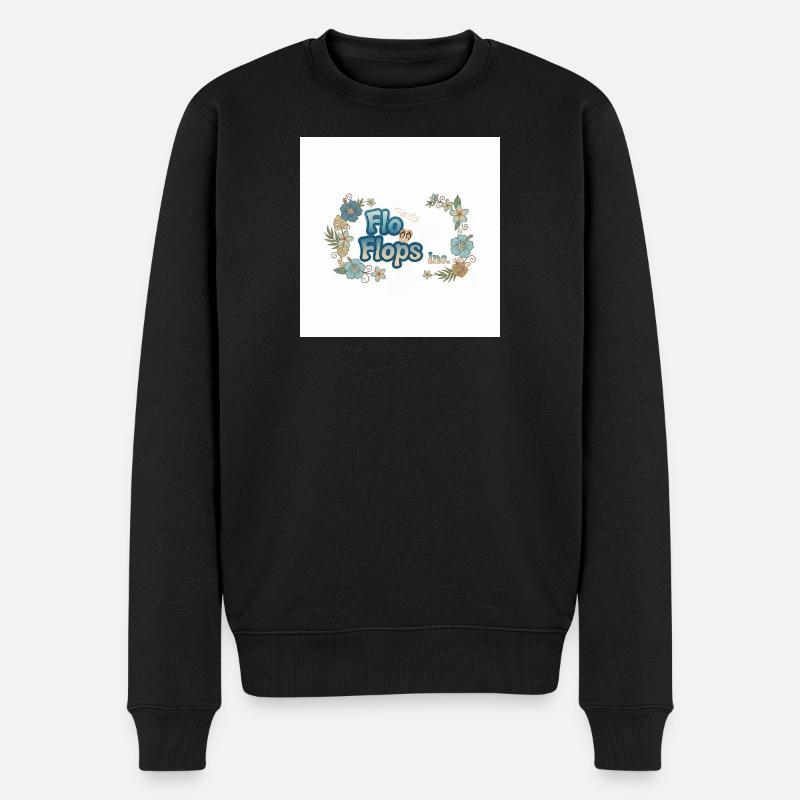 Flo Flops Tropic Logo - Männer Premium Bio Pullover - Schwarz