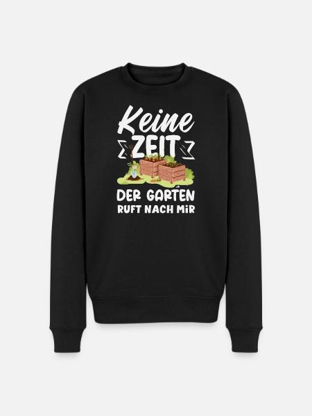 Garten Ruft Nach Mir - Männer Premium Bio Pullover - Schwarz