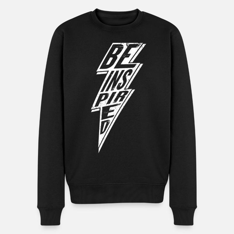 Sei inspiriert - Männer Premium Bio Pullover - Schwarz