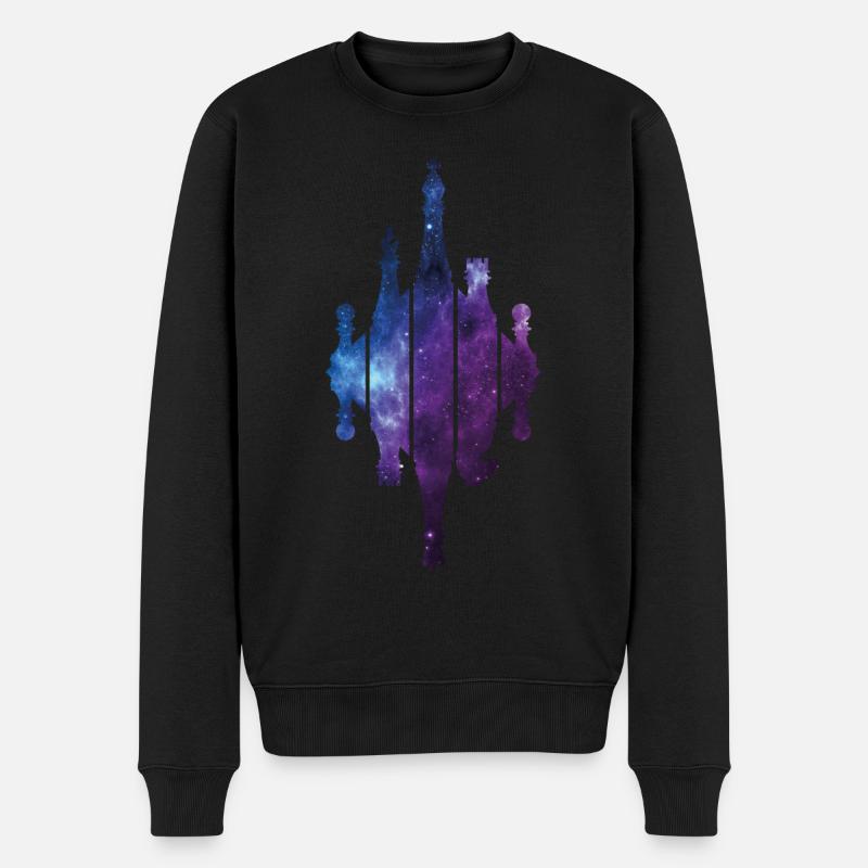 JOUEURS D’ÉCHECS PIÈCES D’ÉCHECS - Pull Premium bio Homme - noir