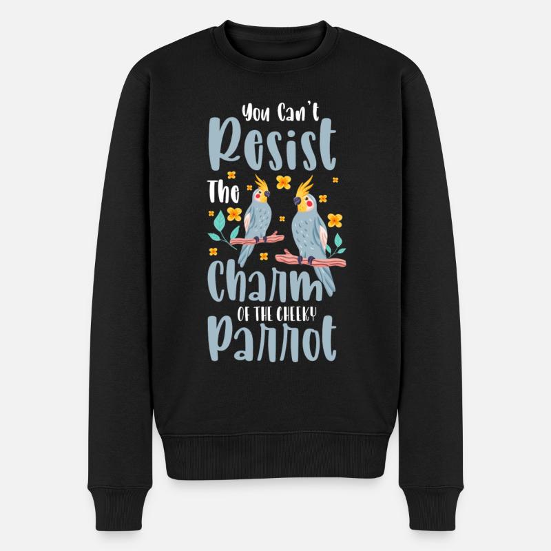 Habitat des oiseaux tropiques - Pull Premium bio Homme - noir