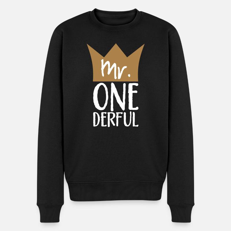 M. One Derful - Pull Premium bio Homme - noir