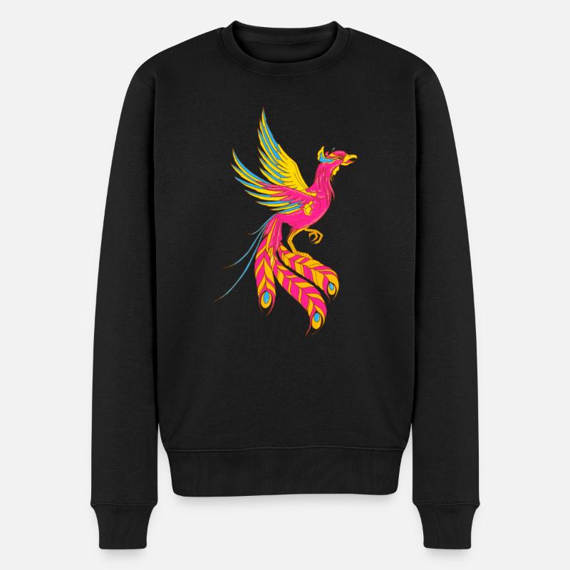 Pansexueller Stolz Phoenix von PANSEXUAL - Männer Premium Bio Pullover - Schwarz