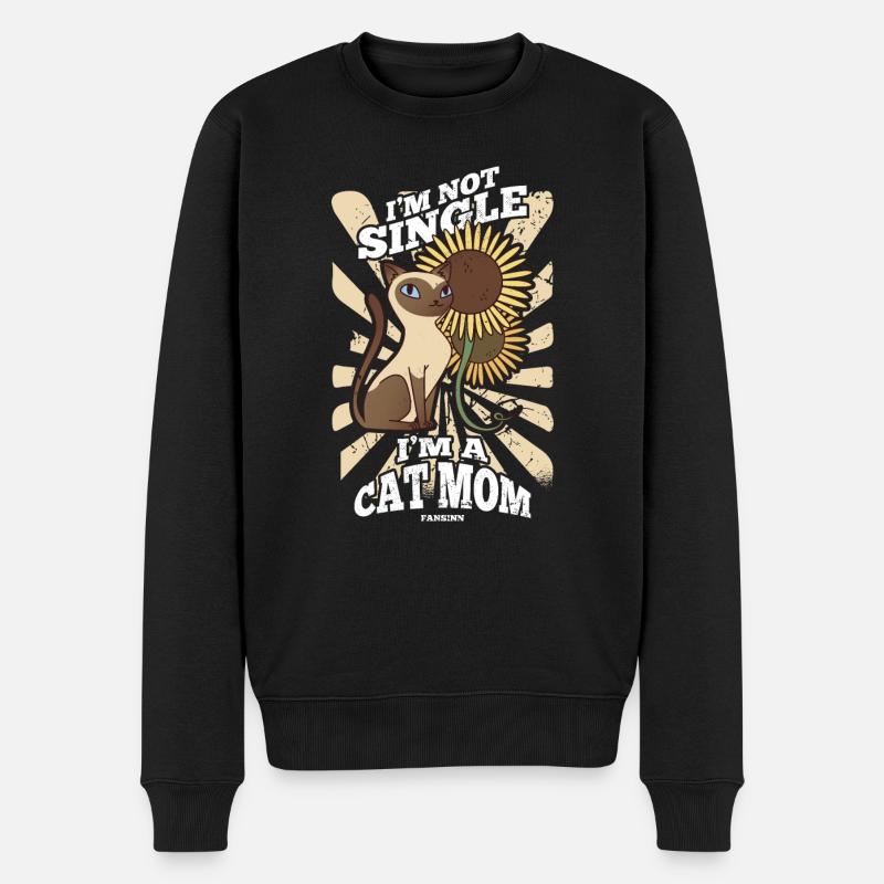 Maman chat - Pull Premium bio Homme - noir