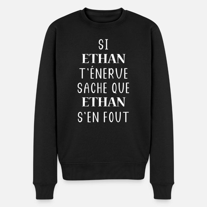 Ethan - Pull Premium bio Homme - noir
