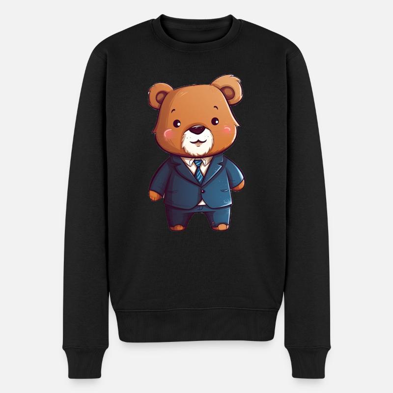 Ours exécutif - Pull Premium bio Homme - noir