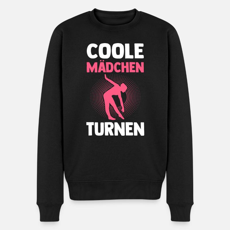 Turner Mädchen Turnerin Geschenk - Männer Premium Bio Pullover - Schwarz