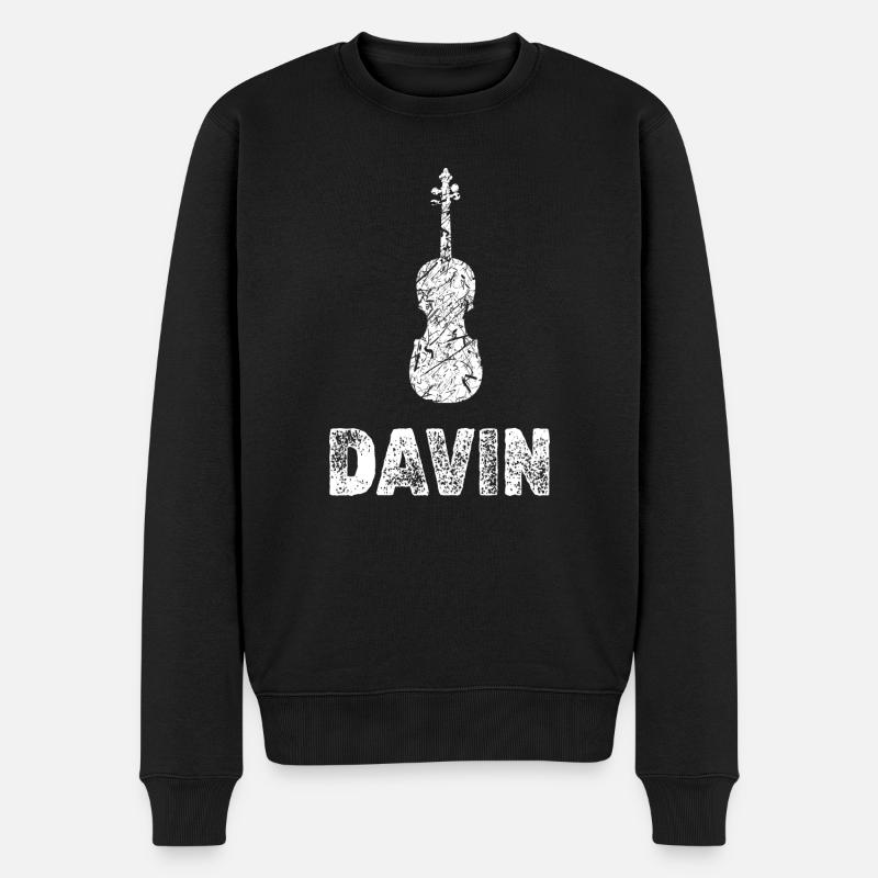 Davin - Pull Premium bio Homme - noir