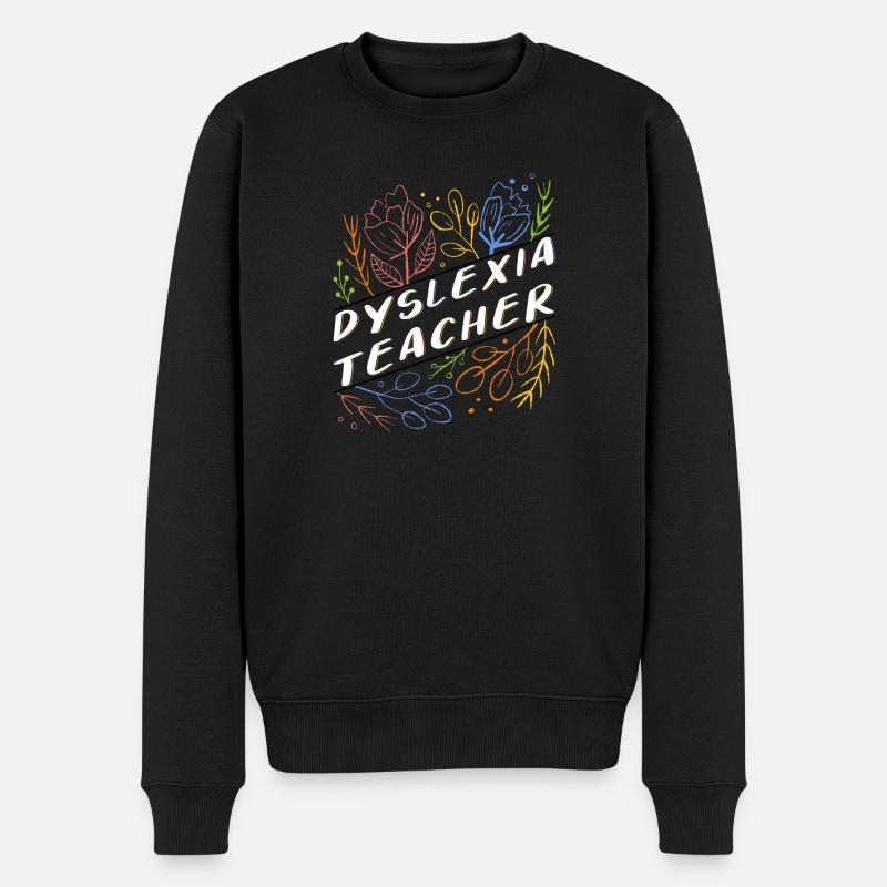 Dyslexie Enseignant Dyslexie Cadeau - Pull Premium bio Homme - noir