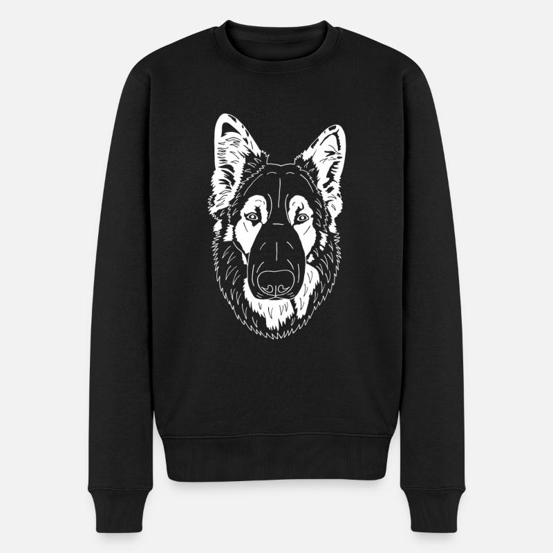 Altdeutscher Schäferhund - Männer Premium Bio Pullover - Schwarz