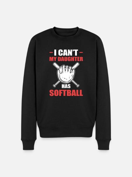 Softball Softball Players - Men's Premium Organic Jumper - black