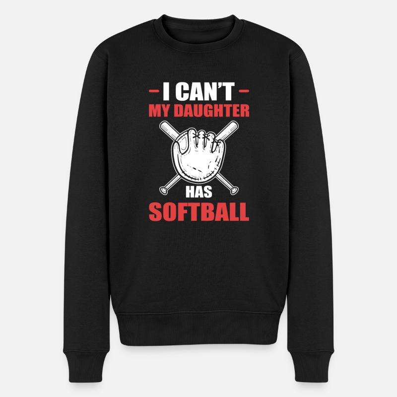 Softball Joueurs de softball - Pull Premium bio Homme - noir