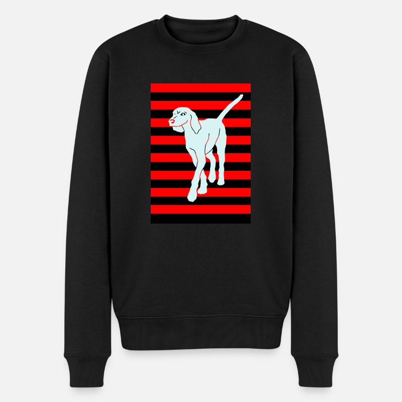 bracke hund - Männer Premium Bio Pullover - Schwarz