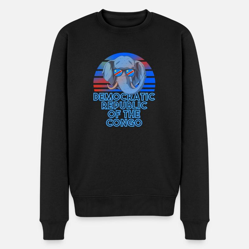 République démocratique du Congo - Pull Premium bio Homme - noir