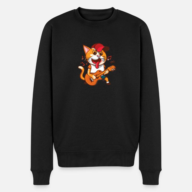 Kat est une excellente guitariste ! - Pull Premium bio Homme - noir