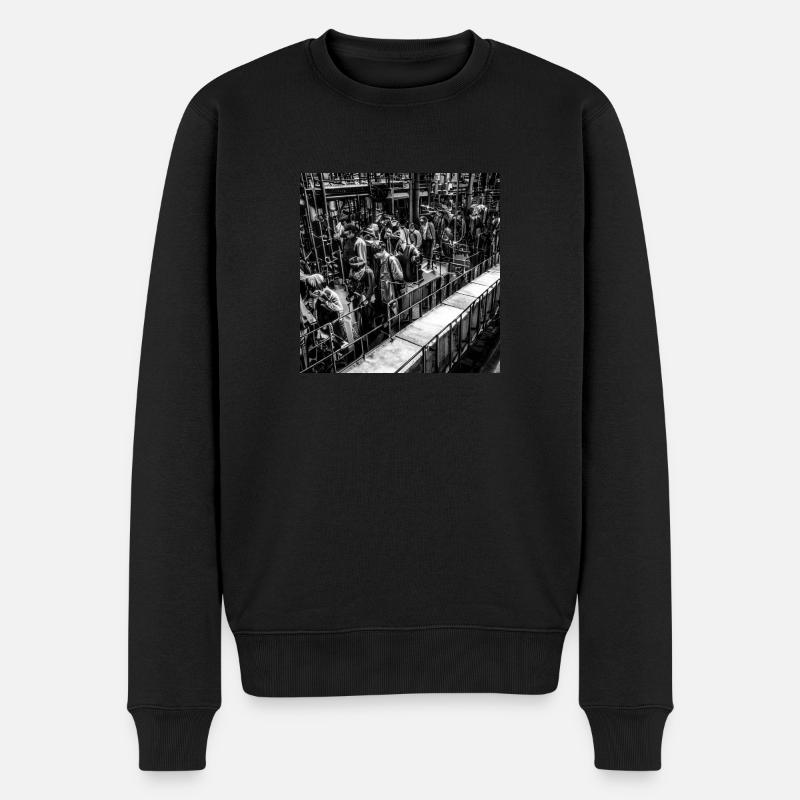 Fabrik Zombiez - Männer Premium Bio Pullover - Schwarz