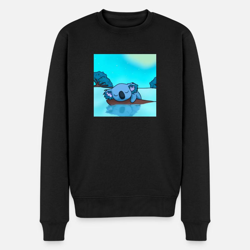Koaler dans l’eau - Pull Premium bio Homme - noir