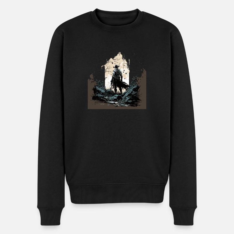 Das Gute - Männer Premium Bio Pullover - Schwarz