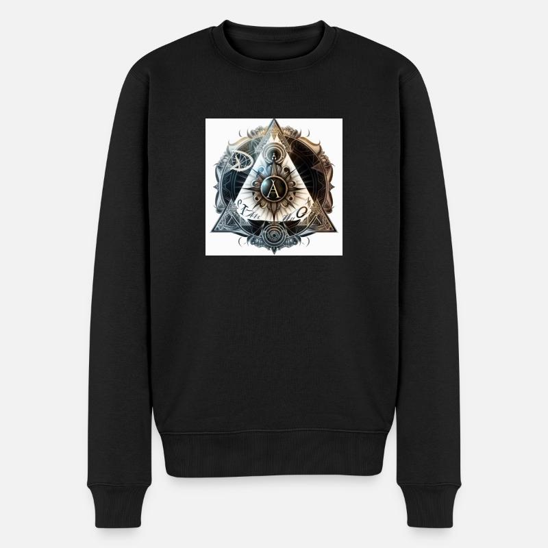 illumini - Männer Premium Bio Pullover - Schwarz
