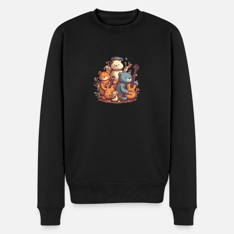 Rock me Baby one more Time. - Männer Premium Bio Pullover - Schwarz
