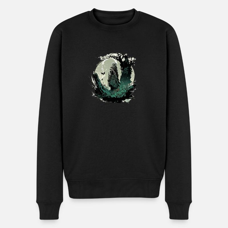 Druide elfique - Pull Premium bio Homme - noir