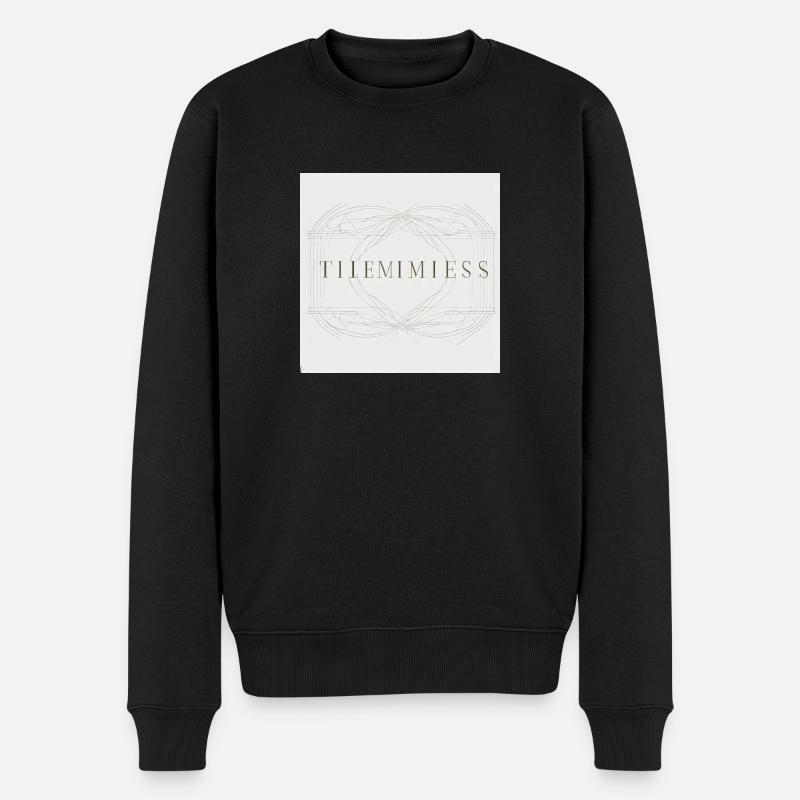 zeitloser stiel - Männer Premium Bio Pullover - Schwarz