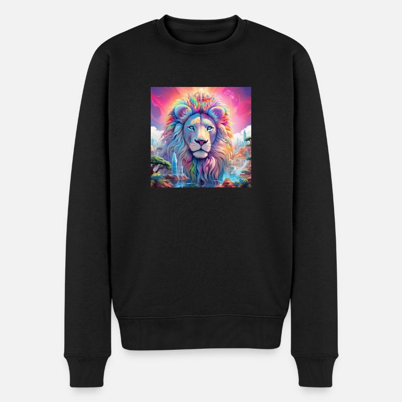 icecrusher Cartographic Pencil Art Color Grading - Männer Premium Bio Pullover - Schwarz
