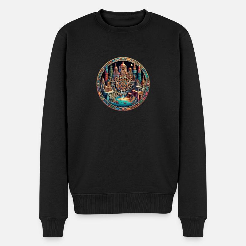 La cité perdue de l’Atlantide - Pull Premium bio Homme - noir