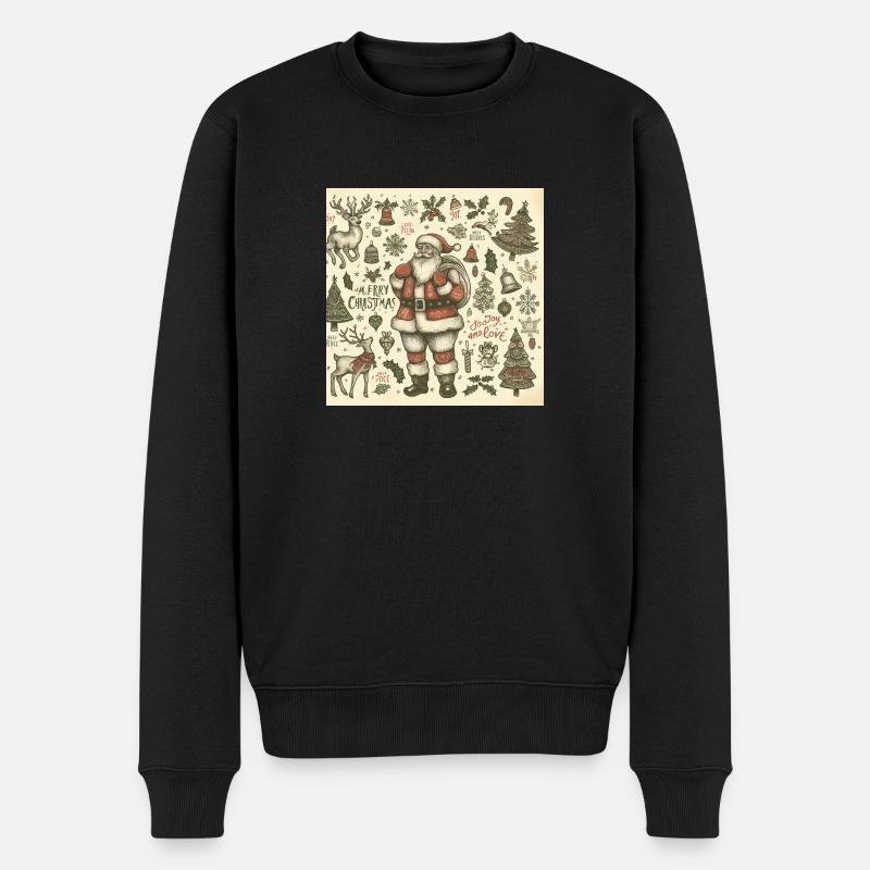 Winter Design - Männer Premium Bio Pullover - Schwarz