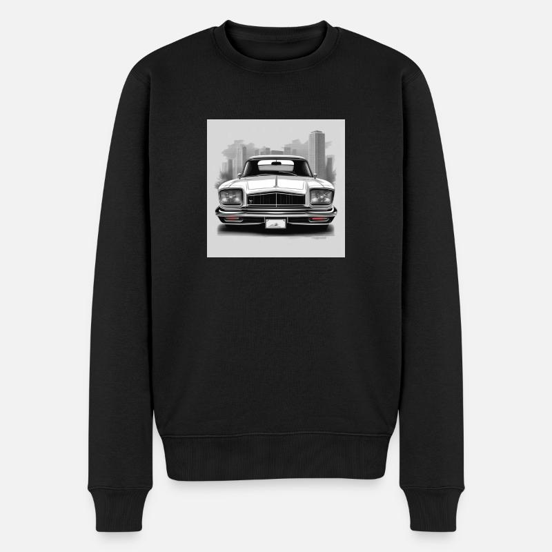 tshirt Auto - Männer Premium Bio Pullover - Schwarz