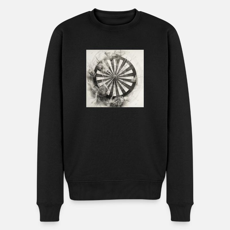 Dartboard Dartscheibe Winkingerschild - Männer Premium Bio Pullover - Schwarz
