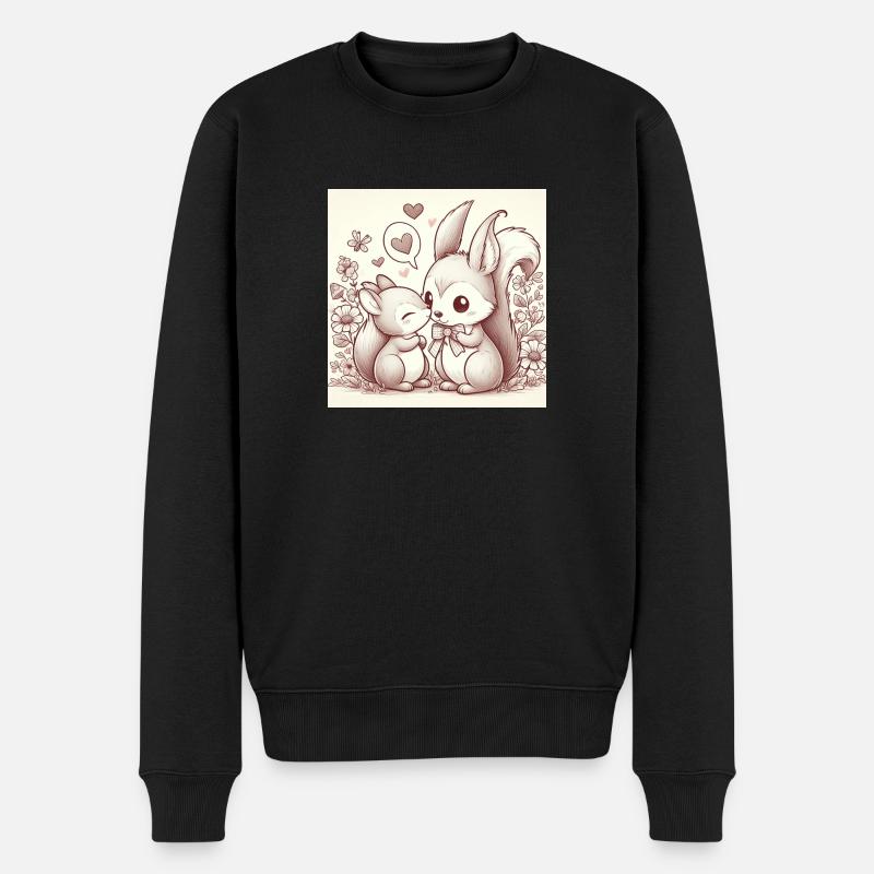 Amour d’écureuil - Pull Premium bio Homme - noir