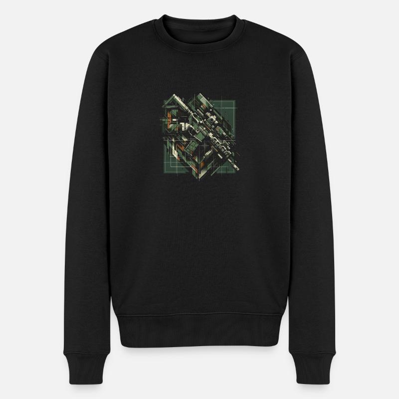Taktisches Präzisions-Framework - Männer Premium Bio Pullover - Schwarz