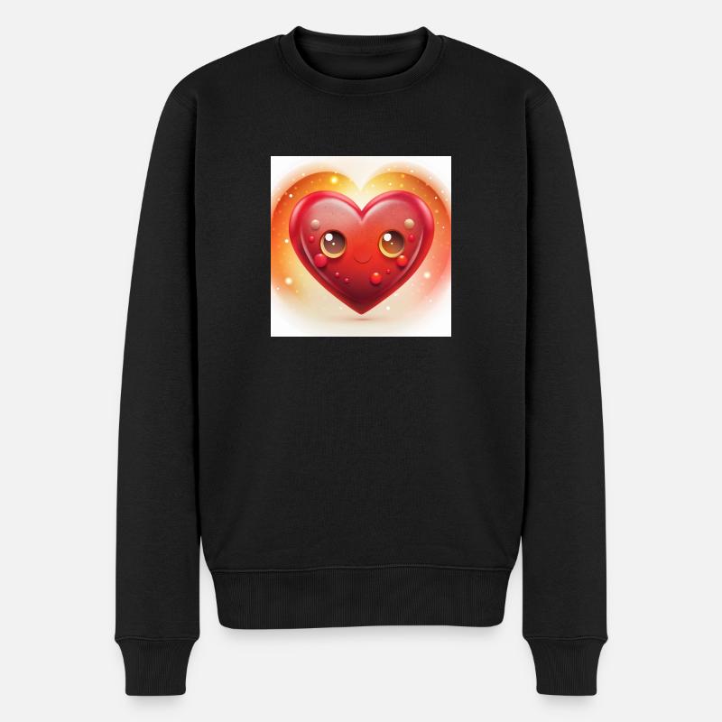i love you saint-valentin - Pull Premium bio Homme - noir