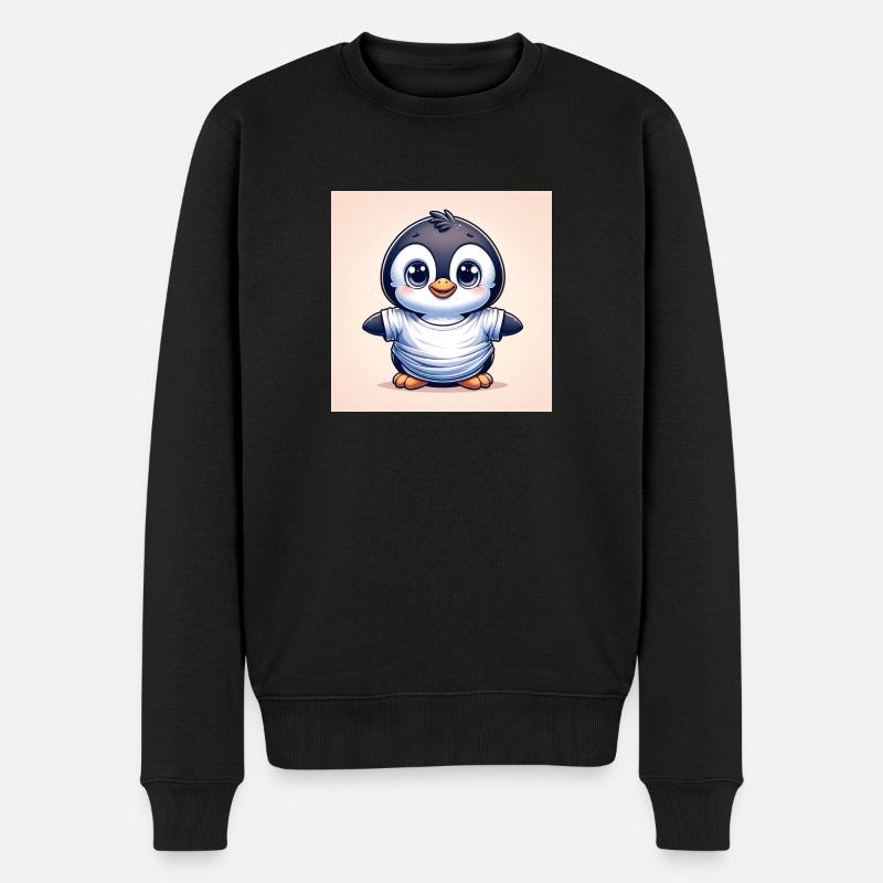Penguins deux - Pull Premium bio Homme - noir