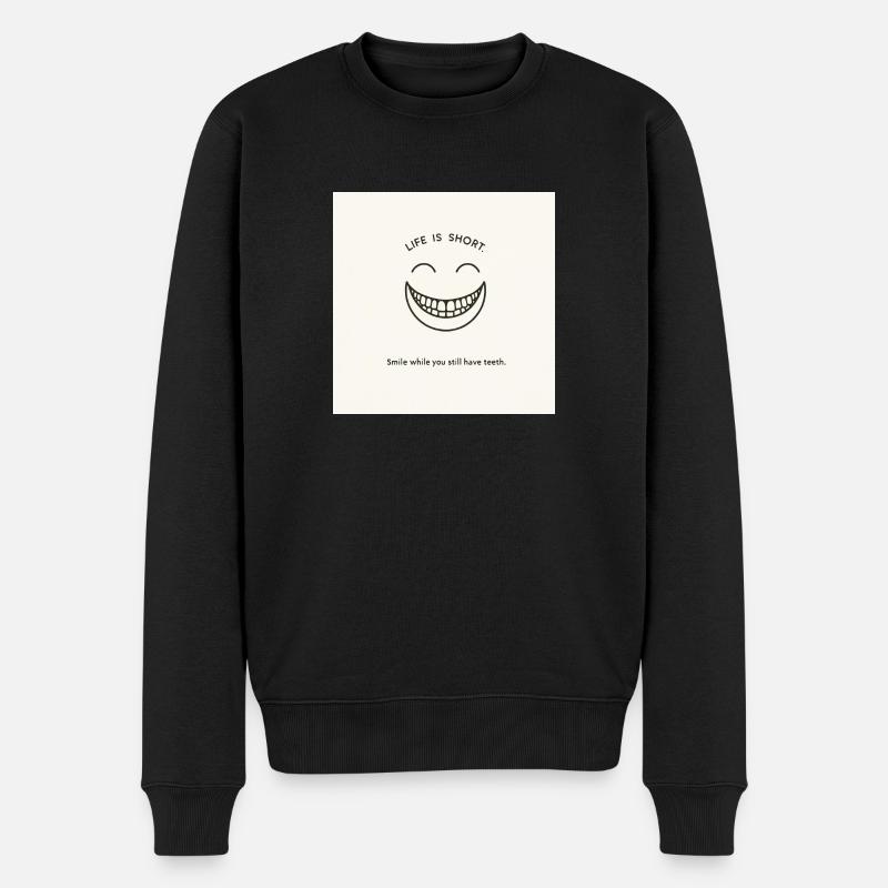 Smile Legacy - Männer Premium Bio Pullover - Schwarz