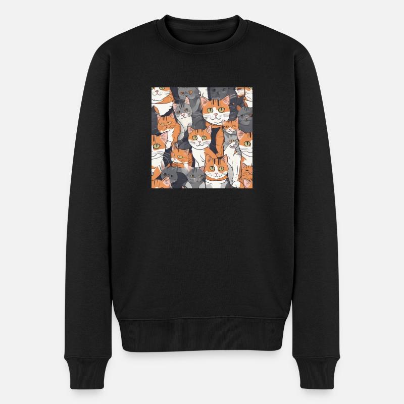 gorgeous fashion - Männer Premium Bio Pullover - Schwarz