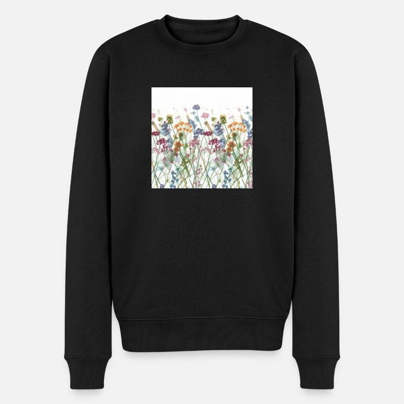 Prairie fleurie - Pull Premium bio Homme - noir