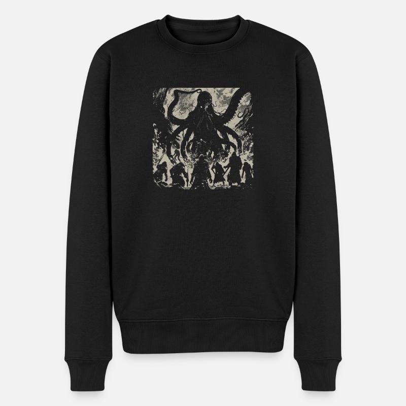Kultisten - Männer Premium Bio Pullover - Schwarz