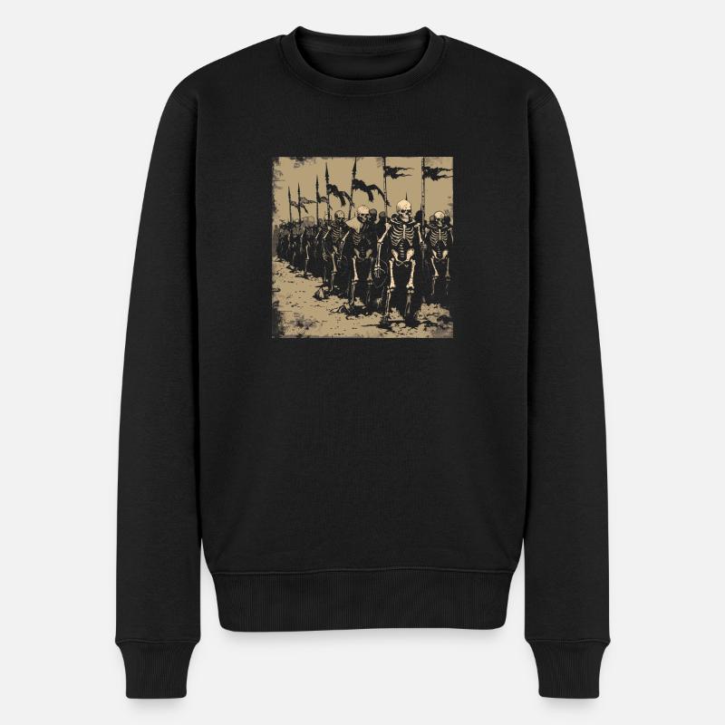 Armee der Finsternis - Männer Premium Bio Pullover - Schwarz